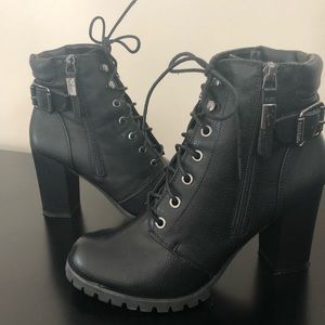 Black Platform Booties